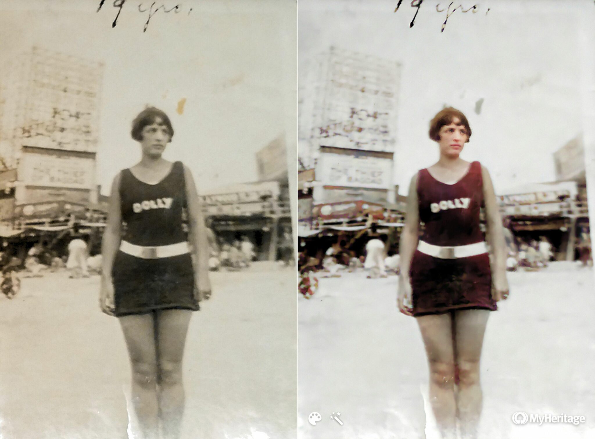 Comparison of Larger Image MyHeritage Colorizer and Enhancer
